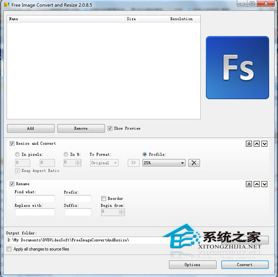 Free Image Convert And Resize V2.0.8.5 多国语言绿色免费版