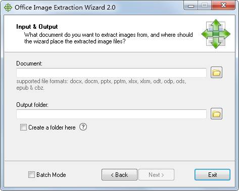  Office Image Extraction Wizard(批量提取文档图片) V2.0 英文版