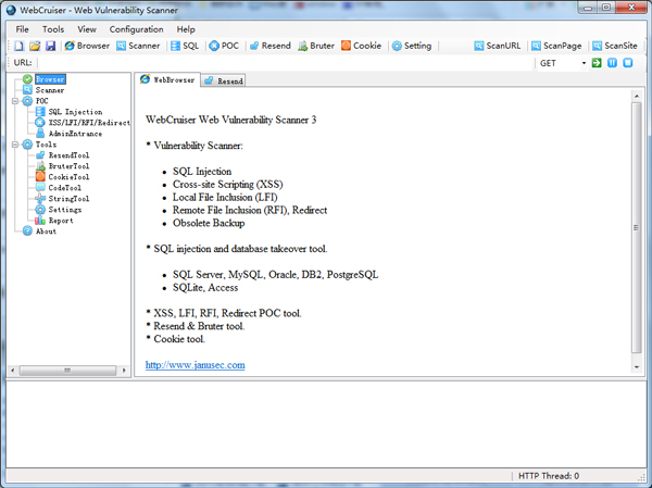  WebCruiser漏洞扫描器 V3.5.0 绿色版
