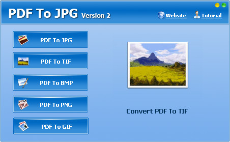 PDF To JPG(PDF转换JPG) V2.0 英文版