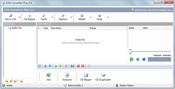 CDA Converter Plus(音频转换器) V3.4 英文版