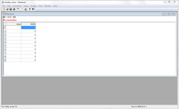 Modbus Slave调试工具 V6.0.2 英文版