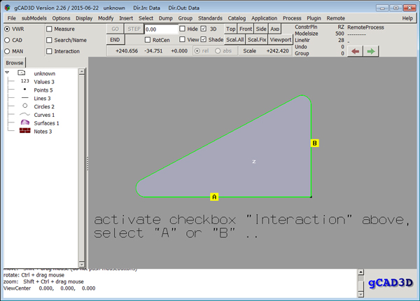 gCAD3D(画图工具) V2.26 英文版