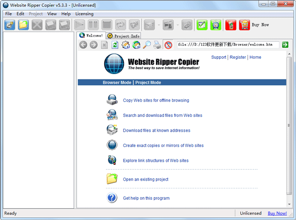 Website Ripper Copier(离线浏览工具) V5.3.3 英文版