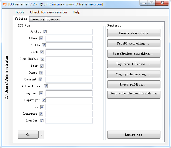 ID3 renamer(MP3文件更名) V7.2.7 绿色版