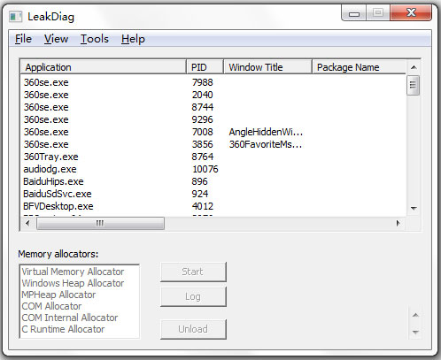 LeakDiag(内存泄漏检测工具) V1.25