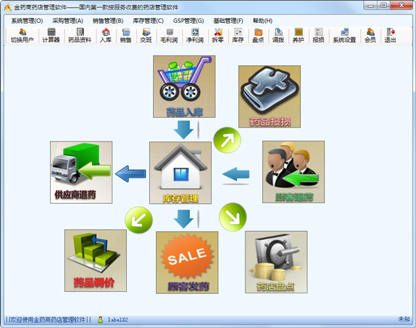 金药商药店管理软件 V1.0.0.0