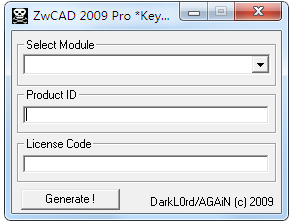 中望CAD2009i标准版注册机 V1.0 绿色版