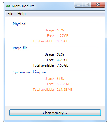 Mem Reduct(内存清理软件) V3.2