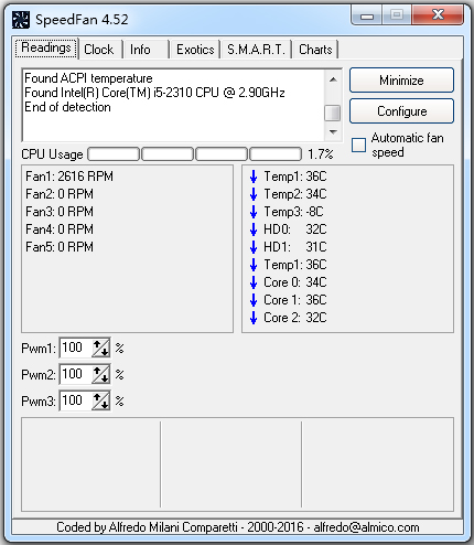 SpeedFan(监视软件) V4.52 汉化版
