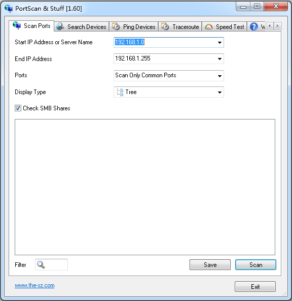 IP扫描器(SZ PortScan) V1.60 绿色版