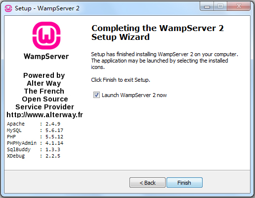 WampServer(集成安装环境) V2.5 英文版
