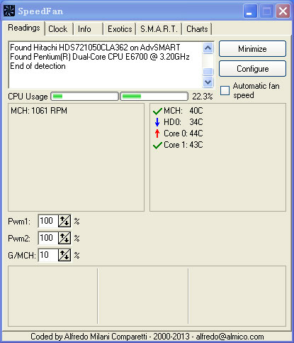 SpeedFan(cpu风扇调速软件) V4.39 Final 汉化绿色版