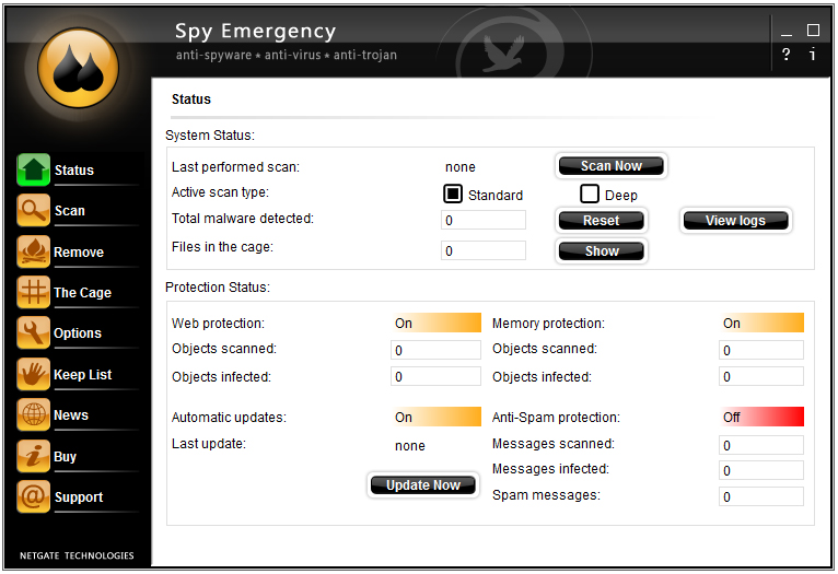 NETGATE Spy Emergency(间谍木马查杀软件) V24.0.360.0