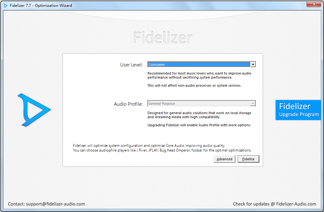 Fidelizer Pro(音频优化软件) V7.7 英文版