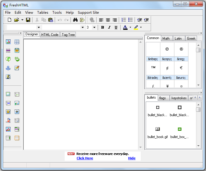 FreshHTML(HTML编辑器) V3.7 英文版