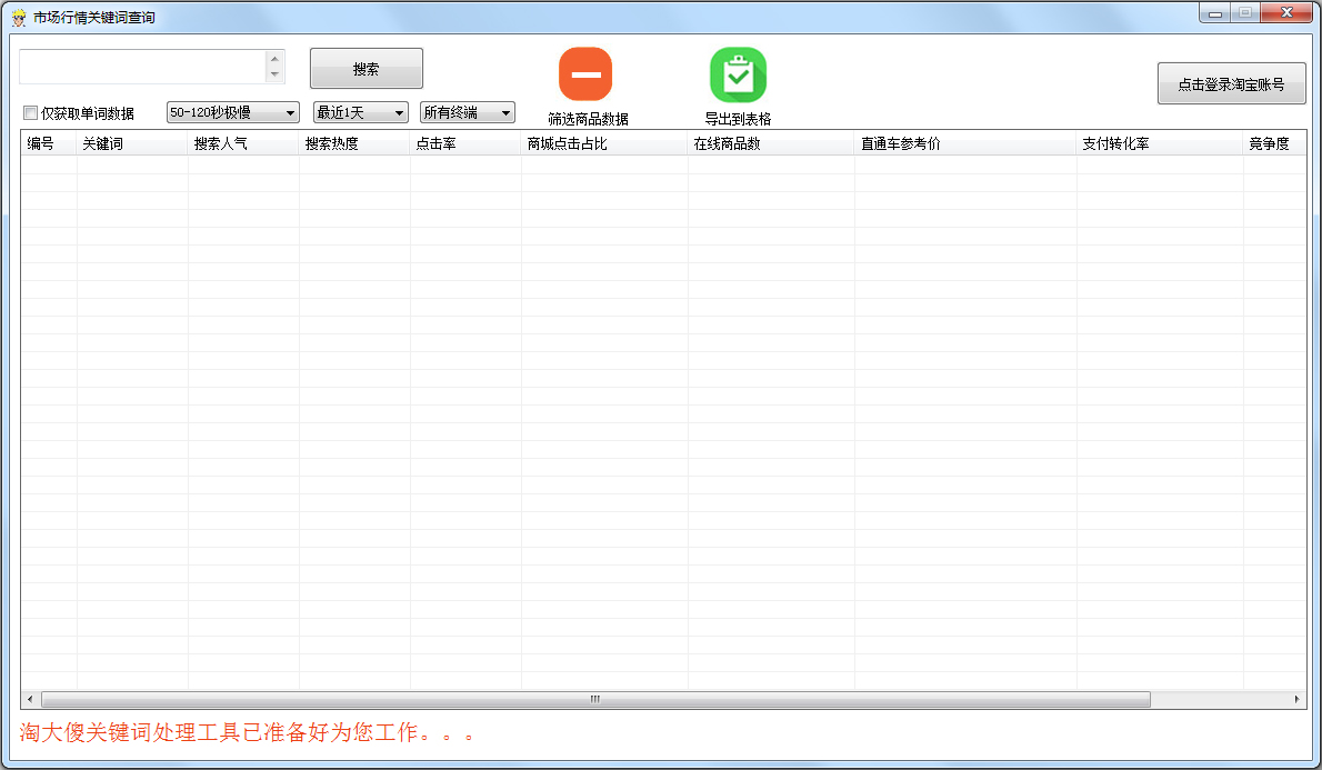 市场行情关键词查询 V1.0 绿色版