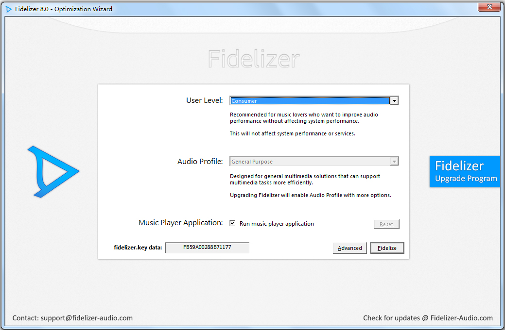 Fidelizer(音质优化软件) V8.0 英文绿色版