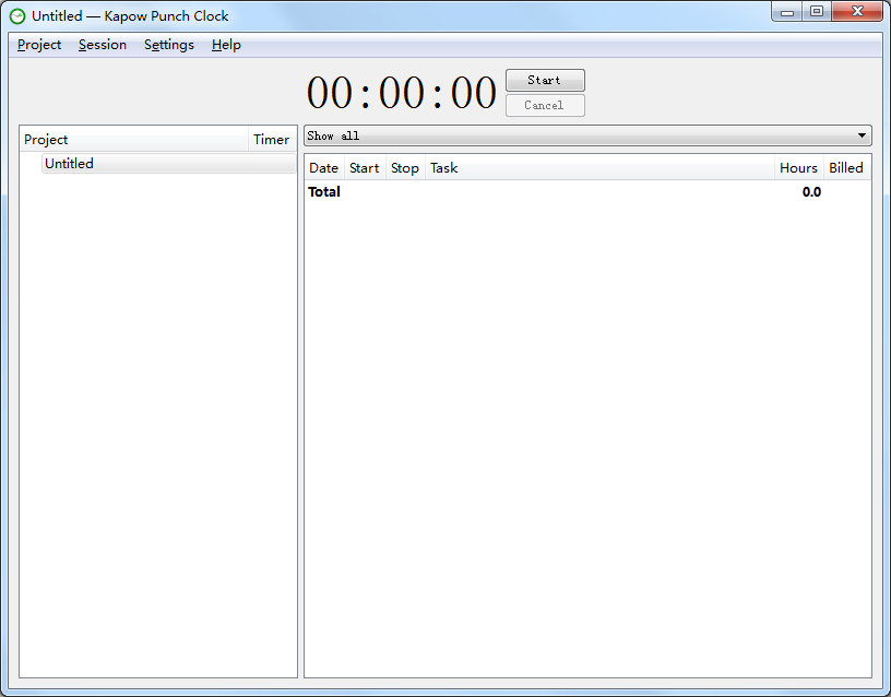 时间跟踪工具(Kapow Punch Clock) V1.3.3 绿色版