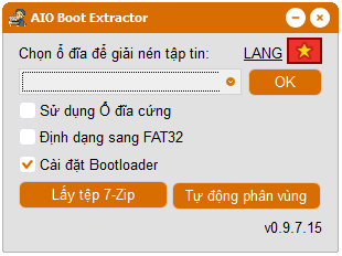 AIO Boot Extractor(USB引导创建工具) V0.9.7.15 英文绿色版