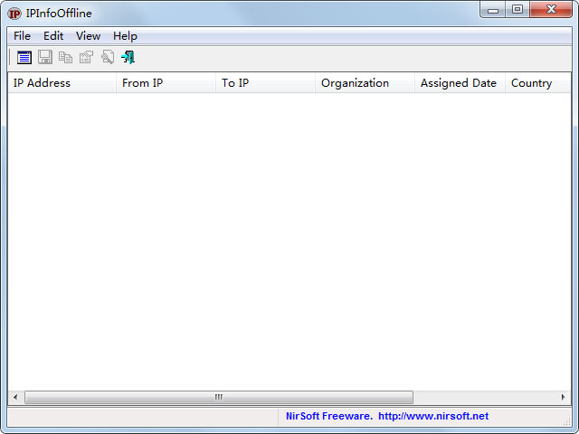 IPInfoOffline(ip查询软件) V1.46 绿色版