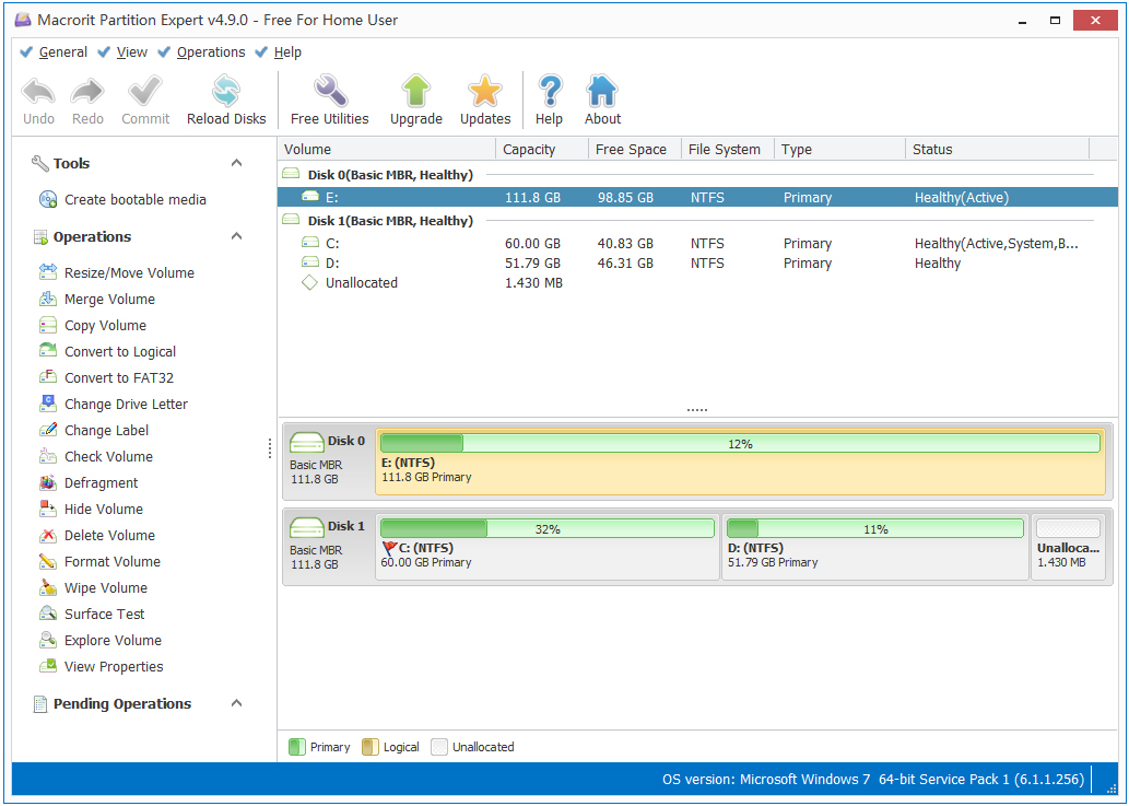 Macrorit Disk Partition Free Edition(磁盘分区专家) V4.9.0 英文版