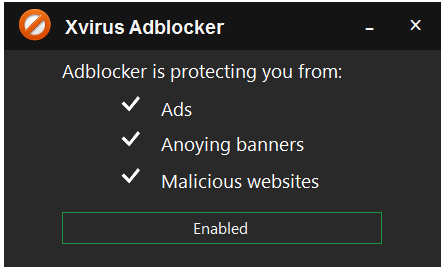 Xvirus Adblocker(网页广告拦截软件) V2.3 英文版