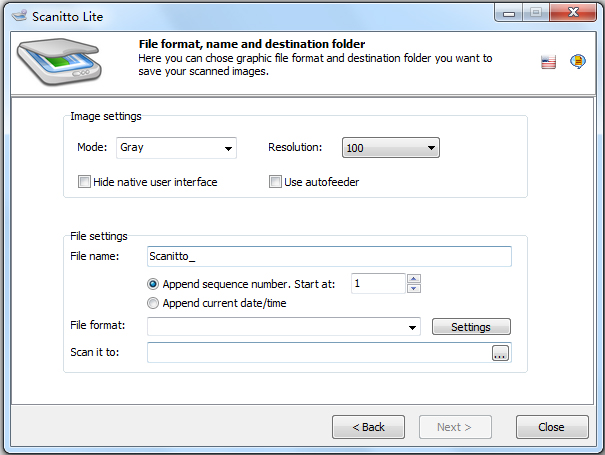 BlindScanner(扫描仪共享软件) V1.25 英文注册版