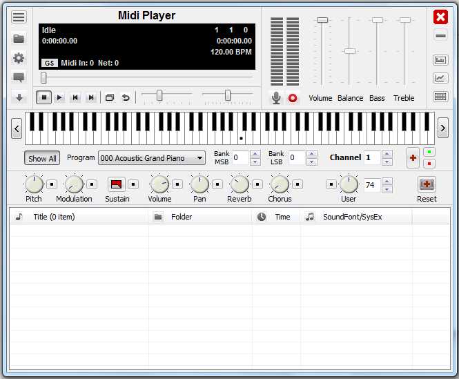 MiDi播放器(Midi Player) V5.3 绿色版