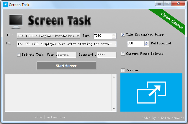 Screen Task(屏幕共享软件) V1.0.0.0 英文绿色版