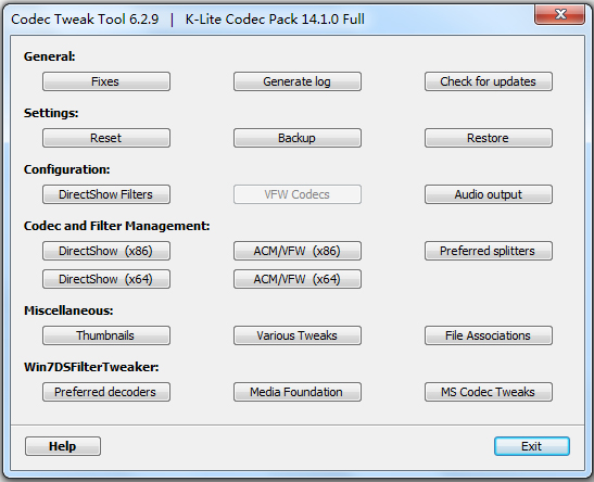 K-Lite Codec Pack Full(全能解码器) V14.1.0 英文安装版