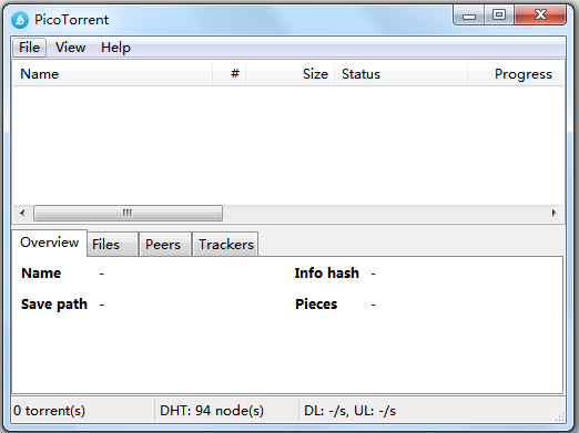 PicoTorrent(免费BT下载工具) V0.14.2 英文绿色版