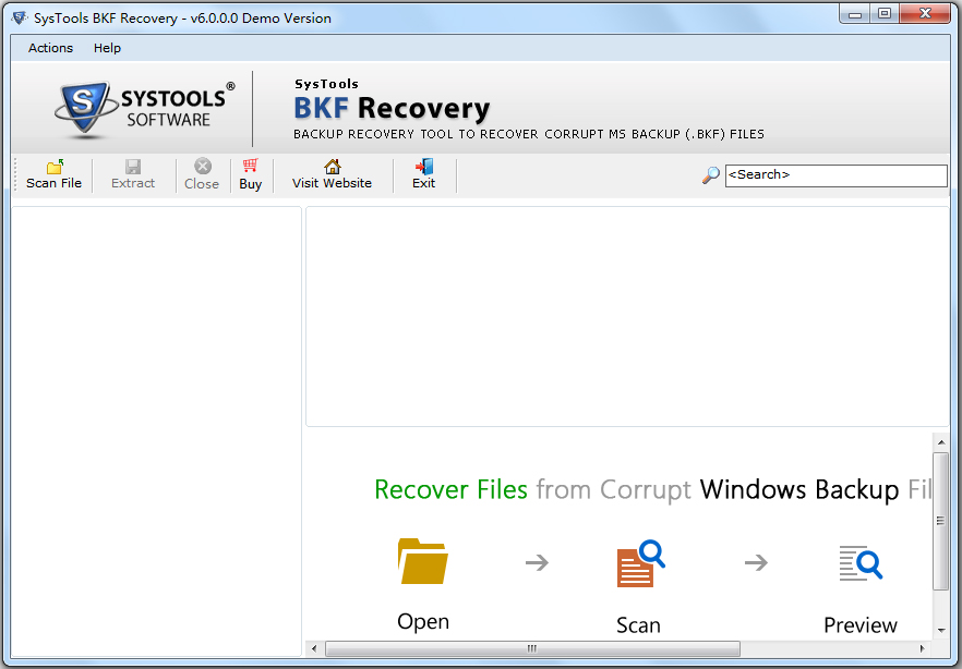 SysTools BKF Repair(BKF修复工具) V6.0.0.0 英文版