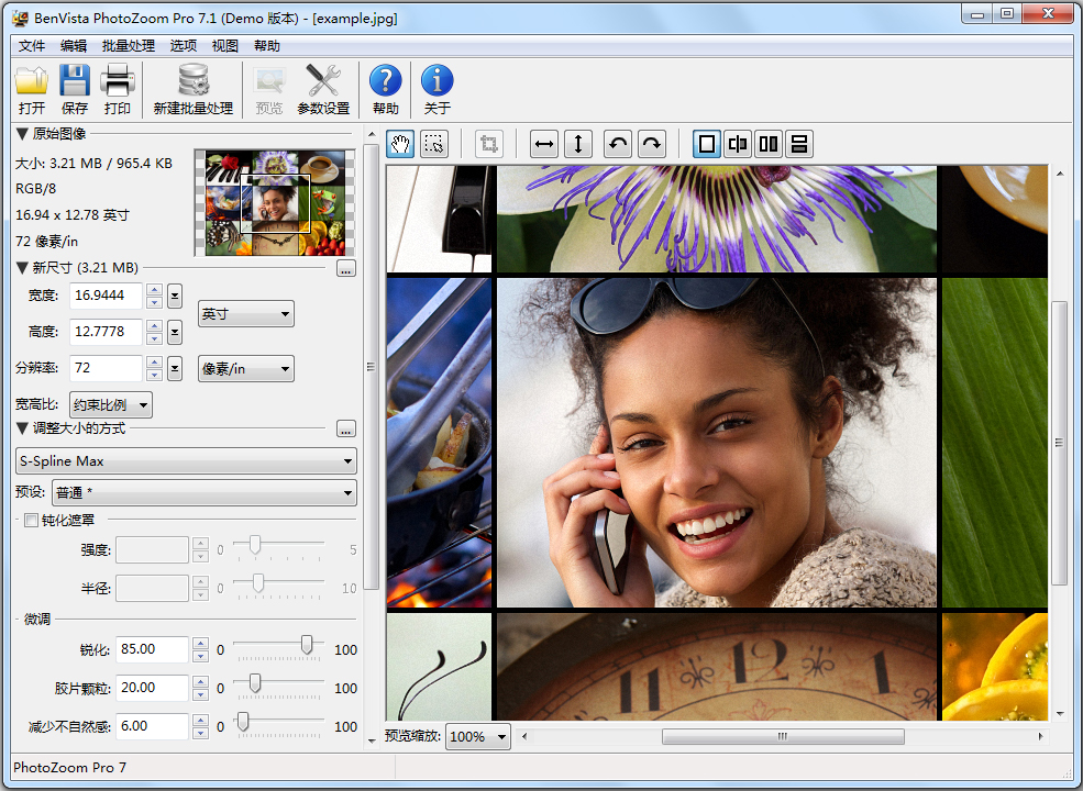 PhotoZoom Pro(图片放大) V7.1.0 简体中文版