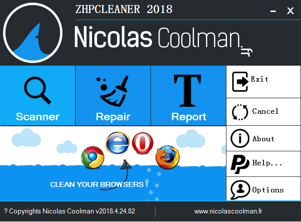 ZHPCleaner(网页广告拦截器) V2018.4.24.82 英文绿色版