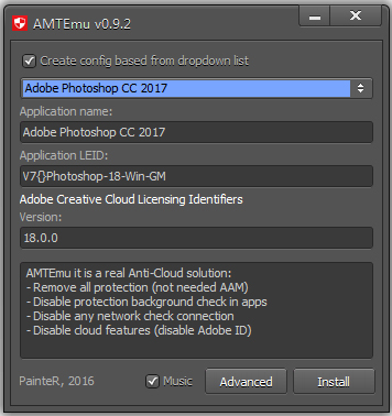 AMTEmu(Adobe授权工具) V0.9.2 英文绿色版