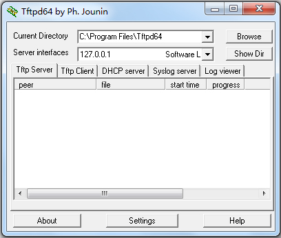 Tftpd32(袖珍网络服务器包) V4.62 英文版