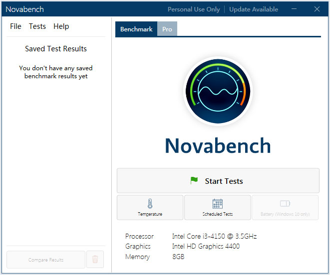 Novabench(电脑跑分软件) V4.0.3