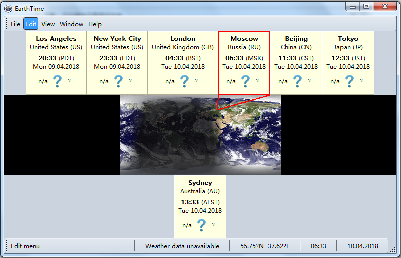 EarthTime(世界时钟) V5.12.3 英文版