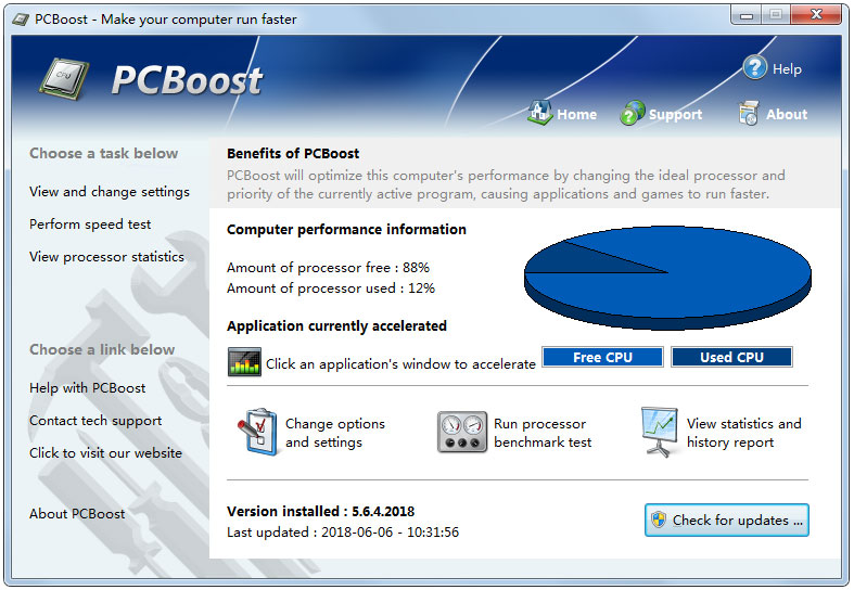 PGWARE PCBoost(电脑加速) V5.6.4.2018 英文绿色版