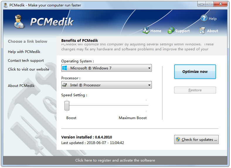 PGWARE PcMedik(优化增强) V8.6.4.2018 英文绿色版