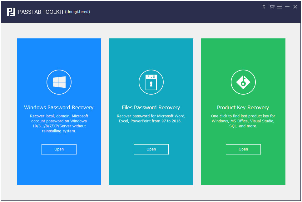 PassFab ToolKit(密码恢复重置软件) V1.0.0.1