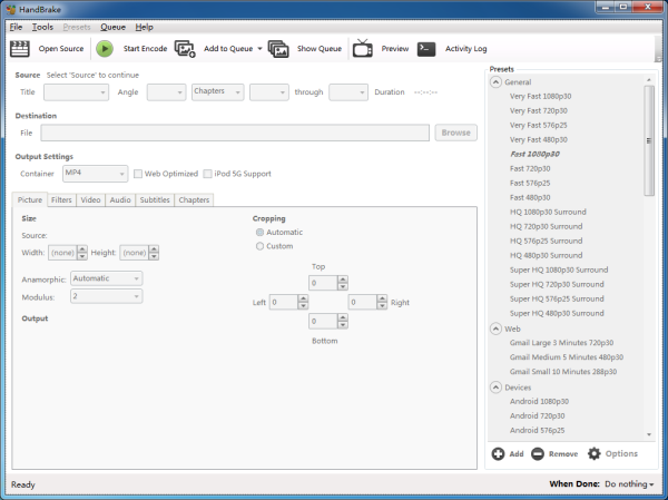 HandBrake（视频转换工具）V1.1.1 官方版