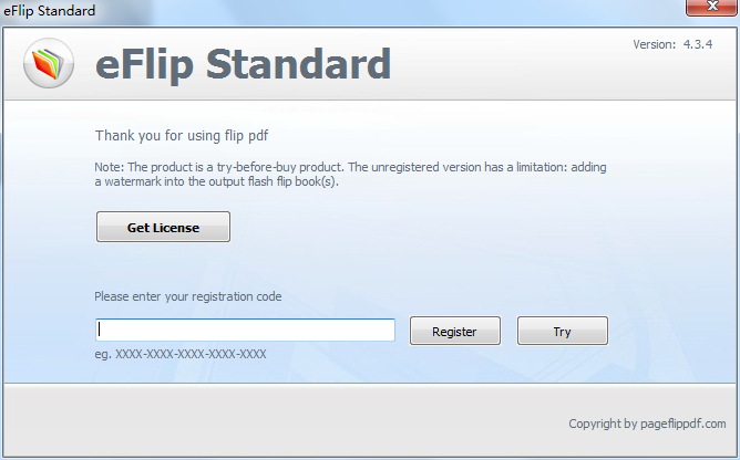 eFlip Standard(翻页书创建工具) V4.3.4 官方版