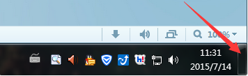 windows7显示桌面按钮位于桌面的哪个位置?